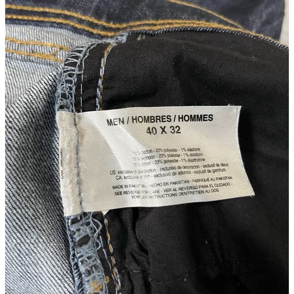 William Rast 40x32 Dark Wash Indigo Blue Jeans Dean Slim Straight 42” Waist EUC - Picture 5 of 13